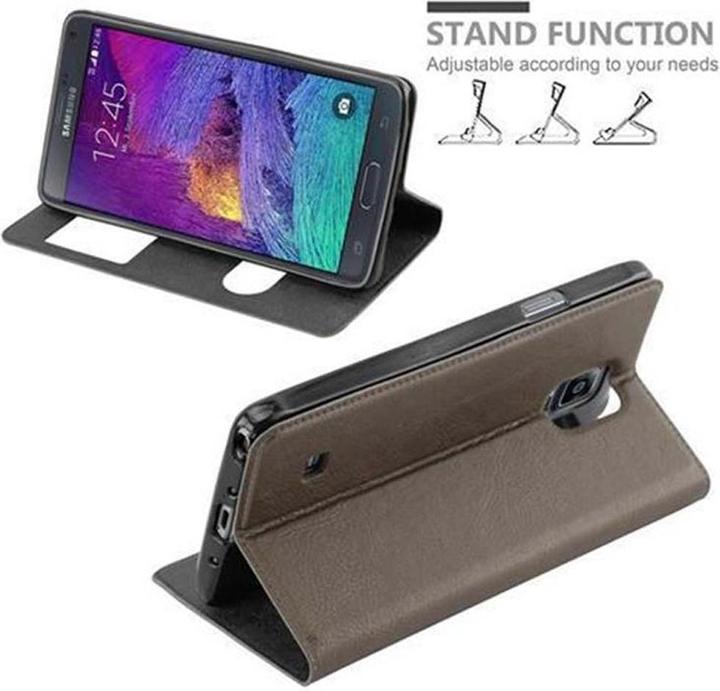 Actual product image Cadorabo Case Book View Doppelfenster (Samsung Galaxy Note 4)