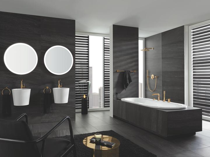 Image du produit Grohe Set de douche de tête Rainshower Cosmopolitan 310 26066GL0 31 cm incl. bras de douche 38 cm (9 l/min)