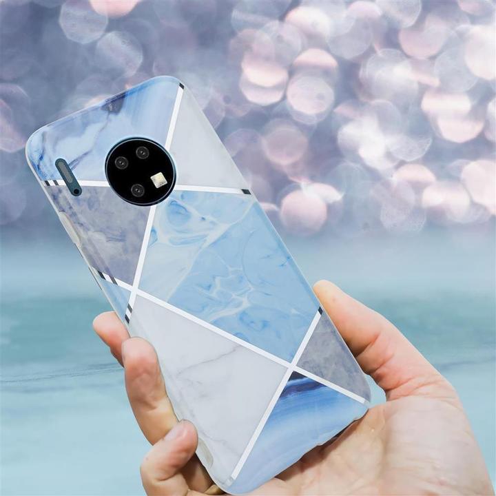 Image du produit Cadorabo Couverture IMD TPU Marbre coloré (Mate 30)