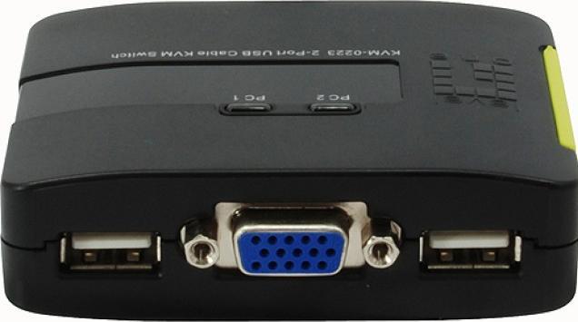 Actual product image LevelOne KVM-0223, 2-Port KVM Switch, VGA, Audio, USB