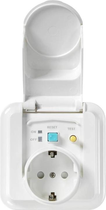 Produktbild Sygonix SY-5775152 1fach Unterputz-Fehlerstrom-Sicherheitssteckdose erhöhter Be
