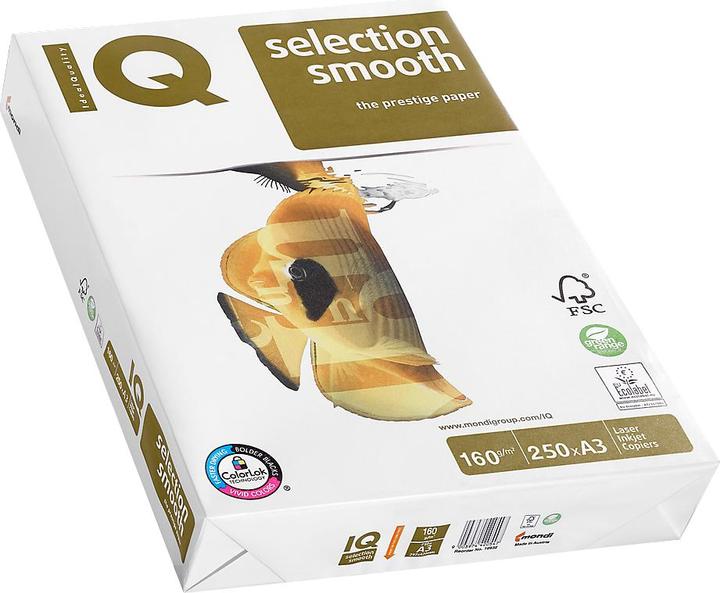 Produktbild Mondi Premium-Büropapier IQ Selection Smooth (160 g/m², 250 x, A3)