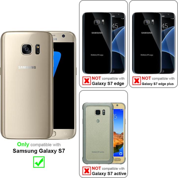 Actual product image Cadorabo Hard Cover Woody Cover (Samsung Galaxy S7)