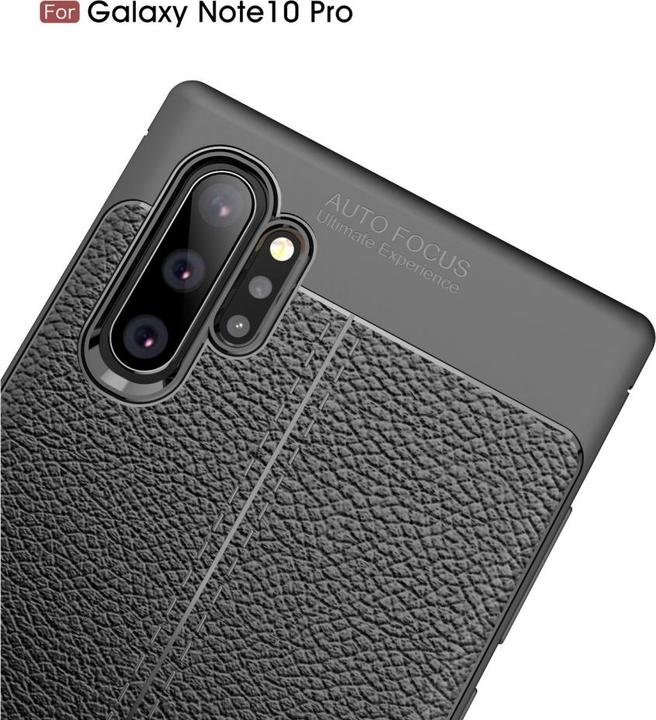 Produktbild Screenguard Samsung Galaxy Note10+ Hülle Leather Design TPU Cover (Samsung Galaxy Note 10+)