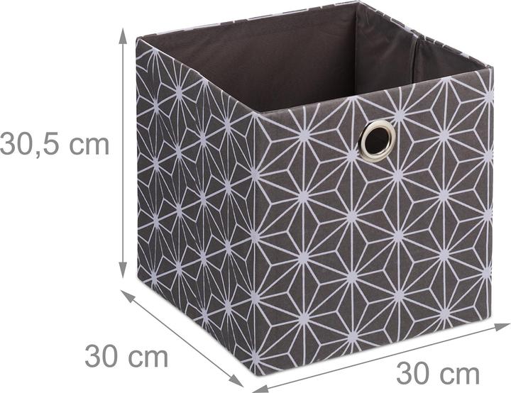 Produktbild Relaxdays 2x Aufbewahrungsbox (30 x 30 x 30.5 cm, 27 l)