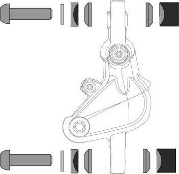 Avid Post Spacer XX 10 S (Front 170) Includes Titanium T25 (Front + Rear)