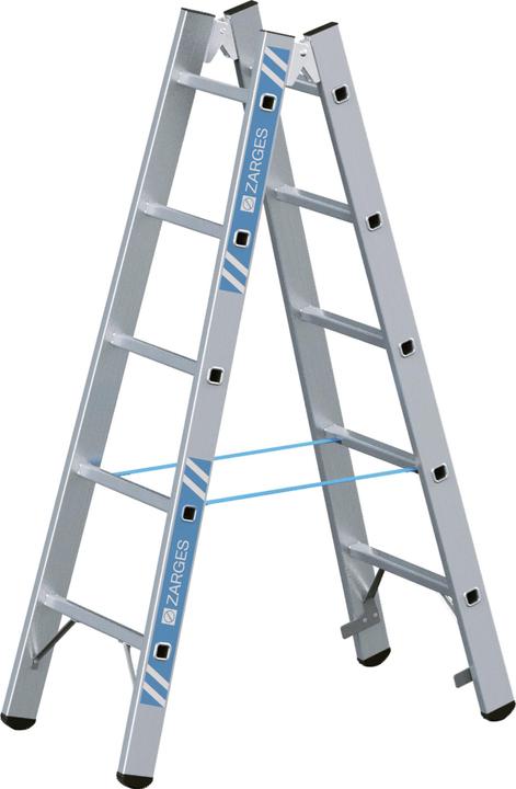 Actual product image Zarges Aluminium stepladder Z600 2x5 rungs (Scaffolding, 153 cm)
