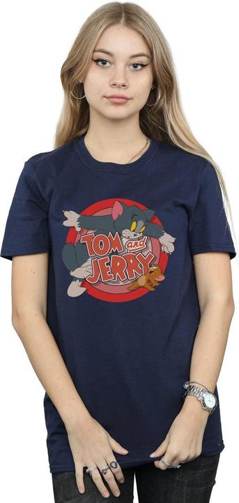Immagine prodotto Tom & Jerry T-shirt boyfriend en coton Catch pour femmes/femmes (XL)