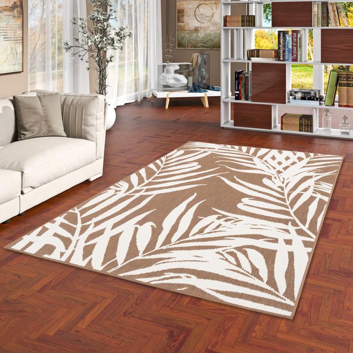 Image du produit Pergamon In- und Outdoor Teppich Beidseitig Cape Cod Blätter (133 x 190 cm)