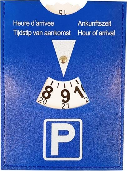 Produktbild Dunlop Parking disc 15x11cm PP