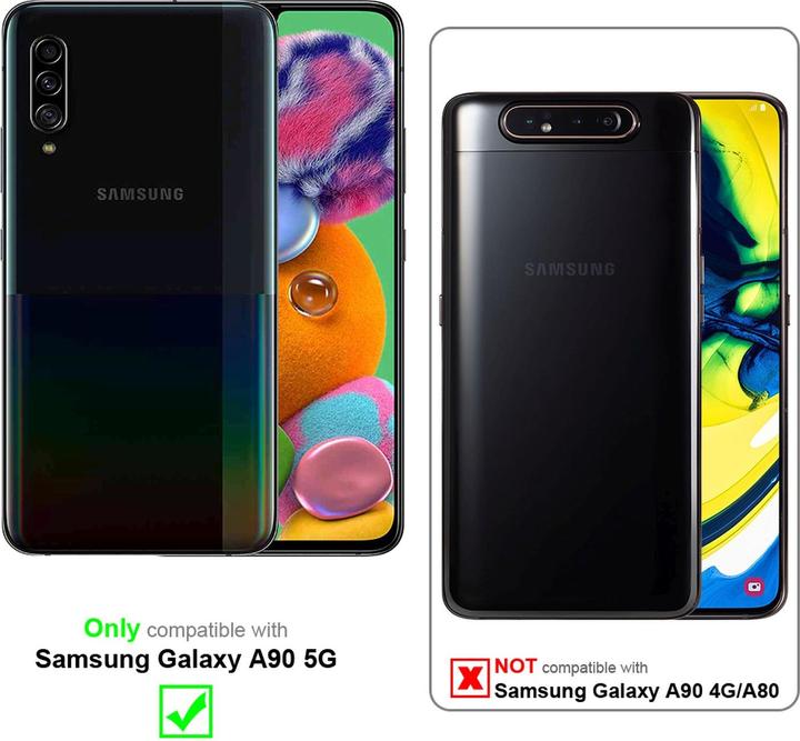 Actual product image Cadorabo Book Invisible Magnet Cover (Samsung Galaxy A90 5G)