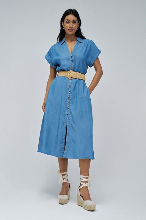 Actual product image Salsa Jeans Midikleid Lightdenim Dress With Belt (S)