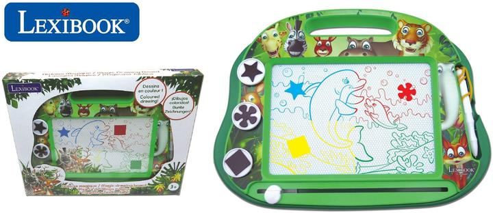 Immagine prodotto Lexibook Lavagna magnetica da disegno multicolore con accessori per la famiglia di animali formato A5
