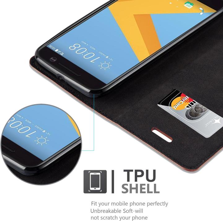 Productafbeelding Cadorabo Boek Onzichtbare Magneetband (HTC One M10)
