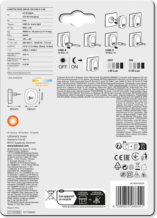 Produktbild Ledvance Lunetta Edge USB A&C