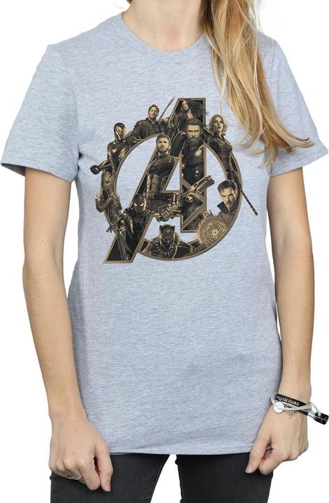 Actual product image Universal Textiles Womens/Ladies Logo Cotton Boyfriend T-Shirt (L)