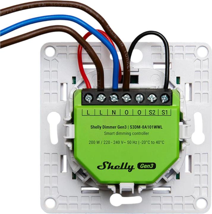 Produktbild Shelly Dimmer Gen3 (Dimmaktor)