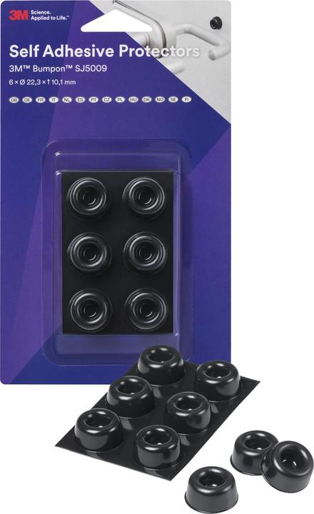 Image du produit 3M Pied de l'appareil autocollant (Planeurs en feutre, 6 pièce(s))