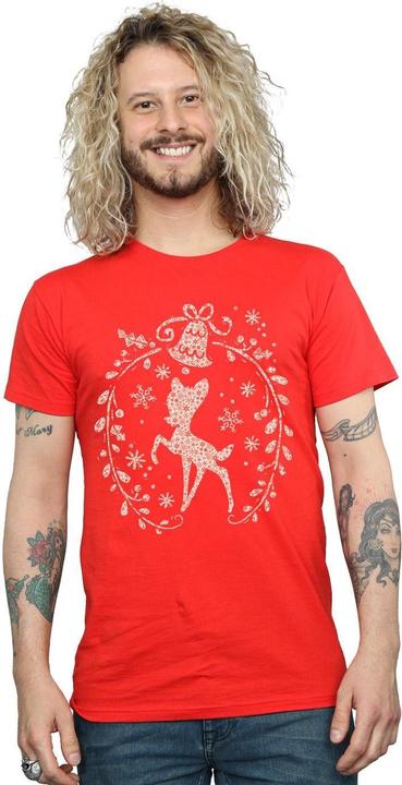 Image du produit Disney - T-shirt BAMBI CHRISTMAS WREATH - Homme (M)