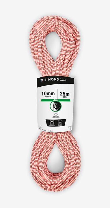 Simond Corda da arrampicata - Klimb Gym 10 mm × 25 m rossa (25 m)