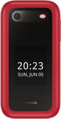 Actual product image Nokia 2660 Flip - 4G, VoLTE, 2,8"+1,77", 0,3MP, 48MB/128MB, Pop Red (2.80", 0.30 Mpx, 4G)