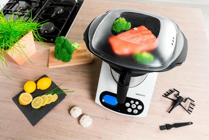 Image du produit Medion Robot de cuisine MD 16361 Noir/Blanc (1000 W)