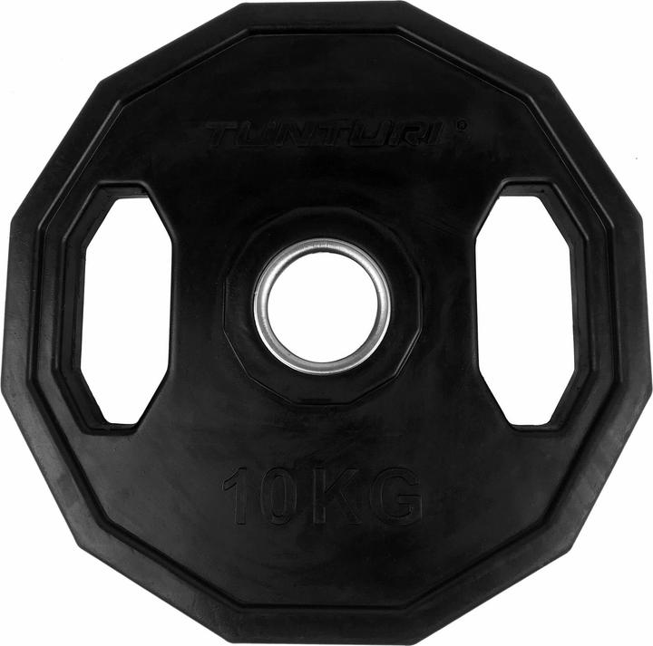 Tunturi Gummierte 10 kg Hantelscheibe 50 mm (1 x 10 kg)