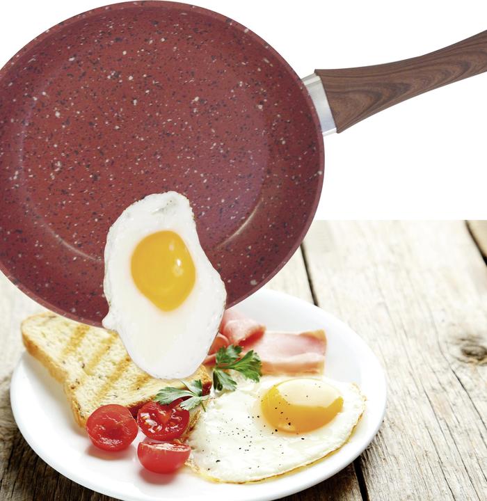 Image du produit Livington Copper & Stone Pan (25 cm, Poêle à frire, Cuivre, Aluminium, Acier)