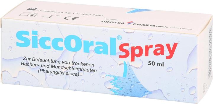 Produktbild Drossapharm SiccOral Spray zur Befeuchtung von trockenen Mund- und Rachenschleimhäuten, 50 ml SPR (50 ml)
