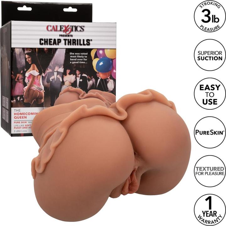 Produktbild CalExotics The Homecoming Queen Doppelt Realistischer Masturbator Karamell