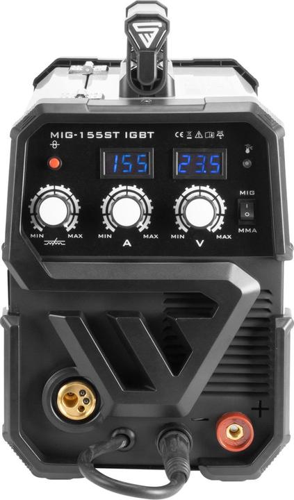 Immagine prodotto Stahlwerk Saldatore ad arco schermato MIG 155 ST IGBT da 155 ampere con mano elettrica MMA