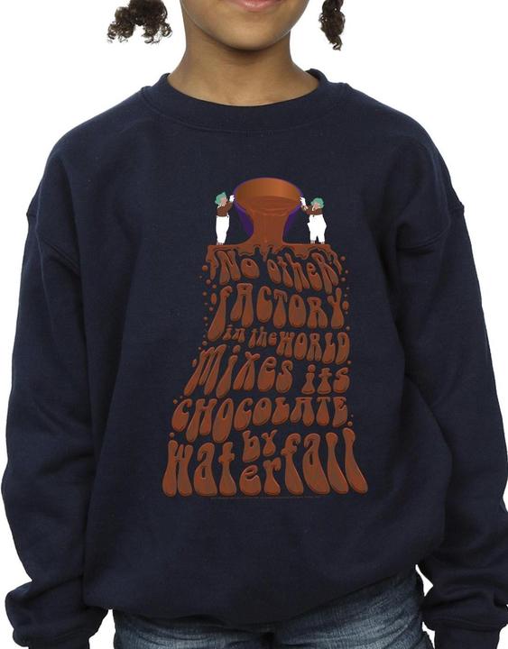 Actual product image Willy Wonka & the Chocolate Factory Girls Chocolate Waterfall Sweatshirt (116)