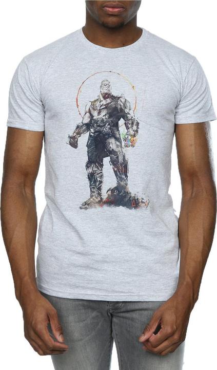 Actual product image Mens Avengers Infinity War Thanos Sketch T-Shirt (3XL)