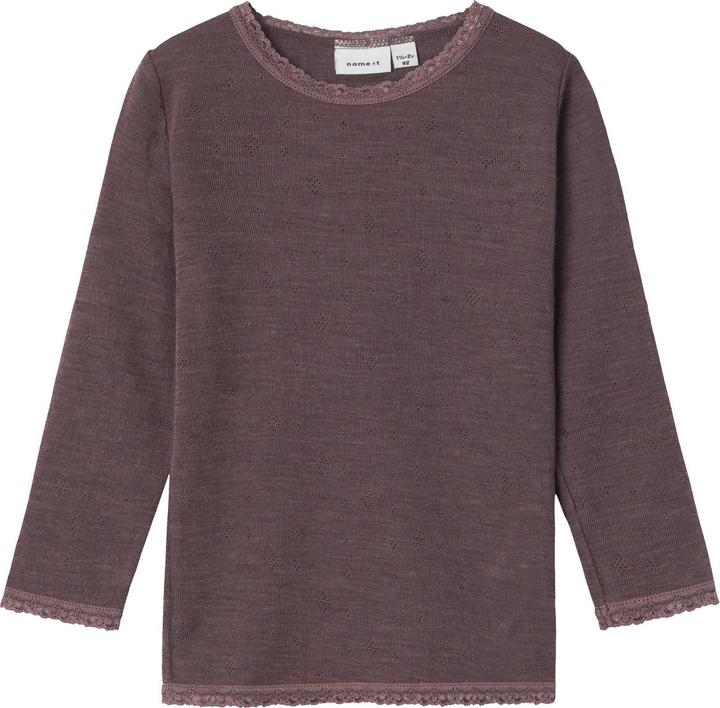 Name it Top in lana merino con maniche lunghe (110)