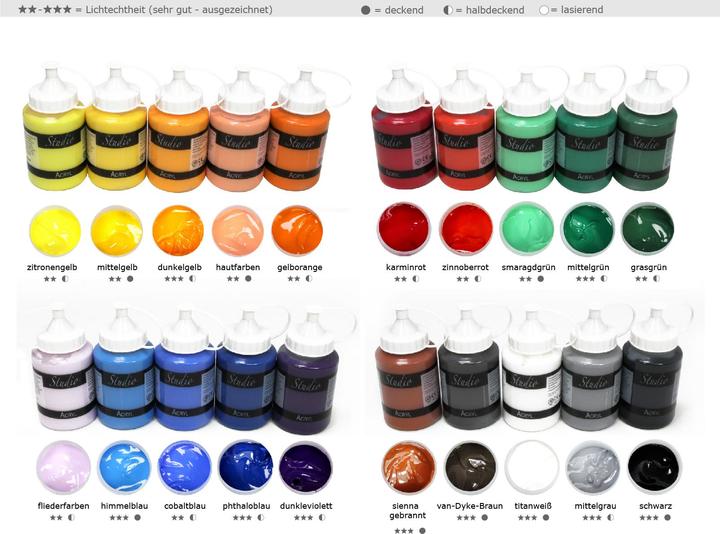 Immagine prodotto Magi-Wap Set 20x250ml di colori acrilici MAGI-Studio (Multicolore, 5000 ml)