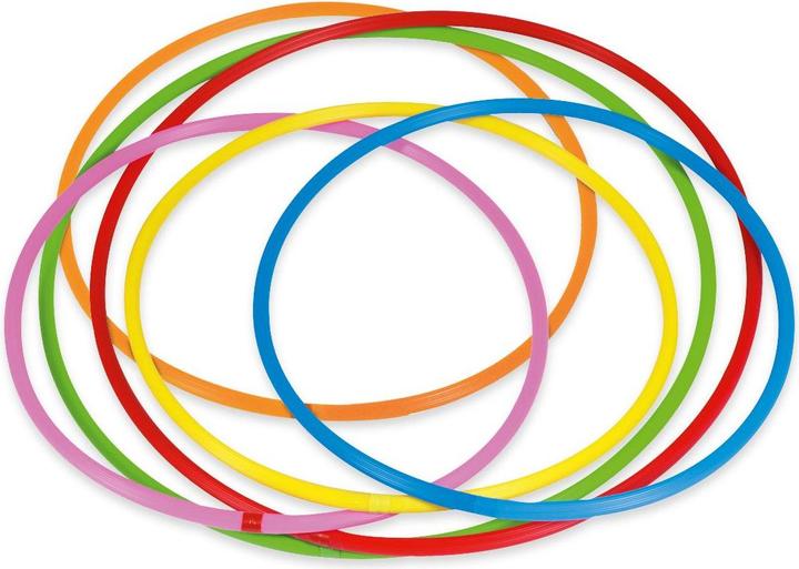 Immagine prodotto Betzold Hula Hoop Rainbow Set, 6 pezzi (80 cm, 170 g)