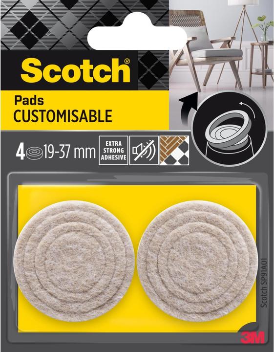 Scotch Stuhlbeingleiter (Filzgleiter, 4 Stück)