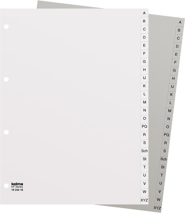 Produktbild Kolma Register A4 strong A-Z 24-teilig grau