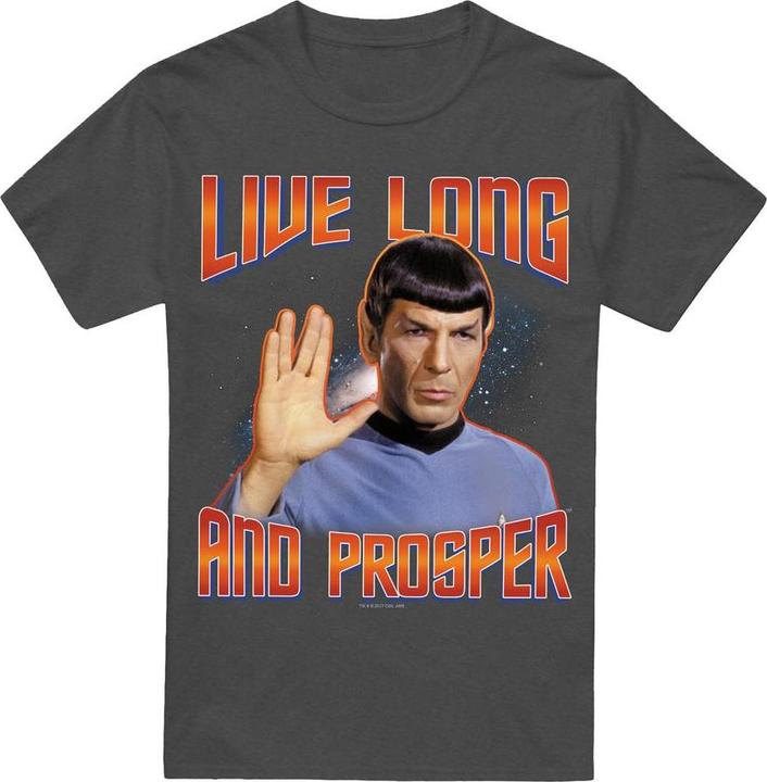 Actual product image Star Trek: The Original Series Unisex Adult Live Long and Prosper Spock T-Shirt (XXL)