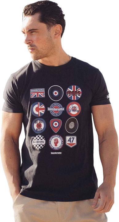 Actual product image Lambretta Mens SS25 Badge T-Shirt (3XL)