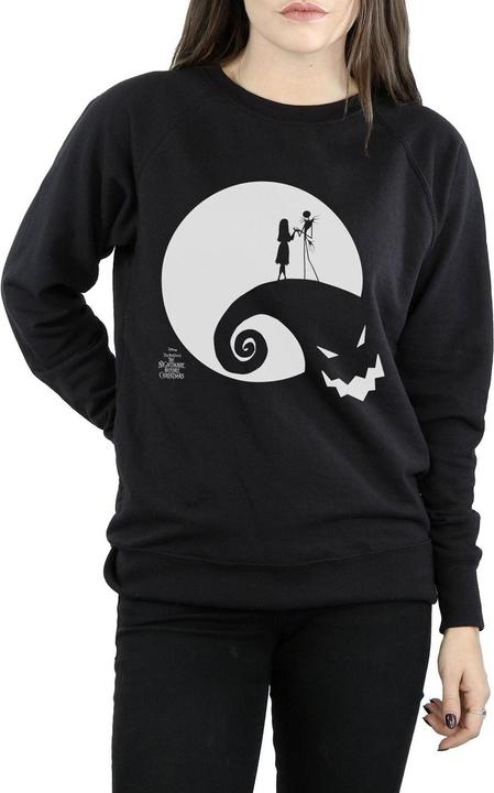 Actual product image Disney Womens/Ladies Nightmare Before Christmas Moon Oogie Boogie Sweatshirt (XL)