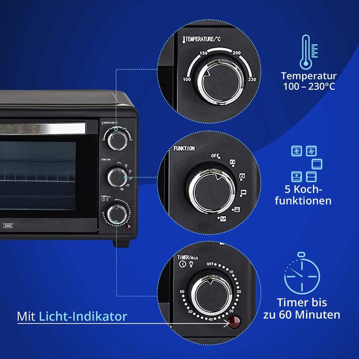 Produktbild KHG Minibackofen MBO-25S