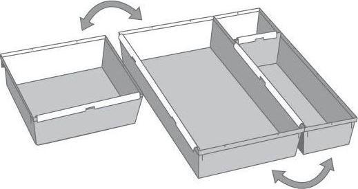Produktbild keeeper Schubladeneinteilungen (23 x 8 x 5 cm)