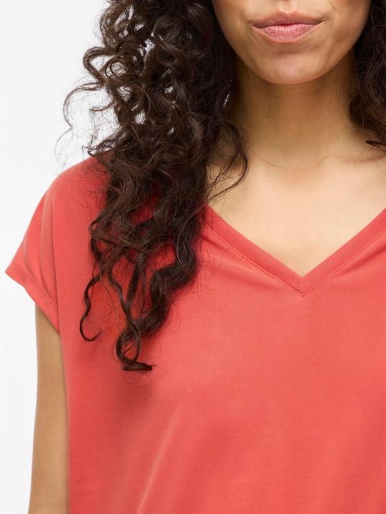 Actual product image Vila VIMODALA V-Ausschnitt Oberteil mit kurzen Ärmeln (XL)