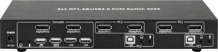 Produktbild Manhattan 2-Port DisplayPort1.2 Dual-Monitor KVM Switch