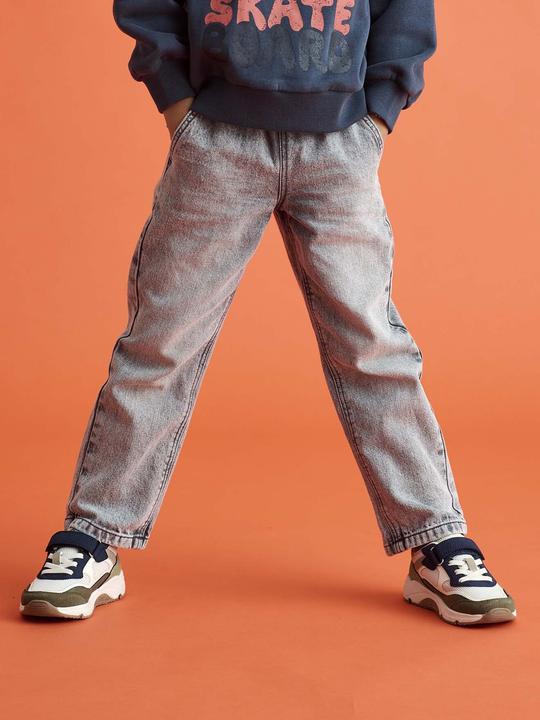 Produktbild Vertbaudet Weite Jungen Jeans mit Dehnbund, Bundweite verstellbar (158)