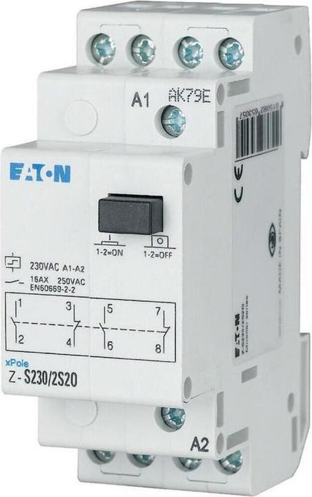 Actual product image Eaton MOE Z-S230/2S2O Impulse switch, 230V 50Hz, 2S+2Ã
