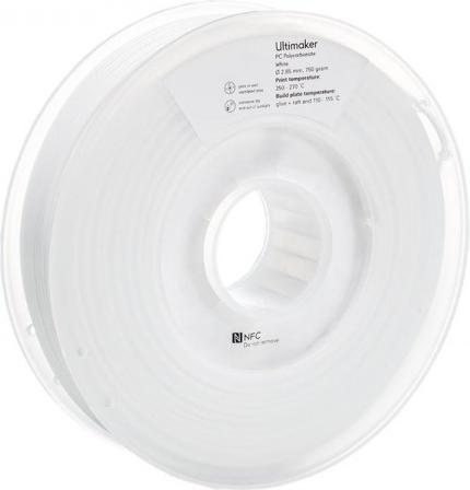 Image du produit Ultimaker Filament (polycarbonate) (PC, 2.85 mm, 750 g, Blanc)