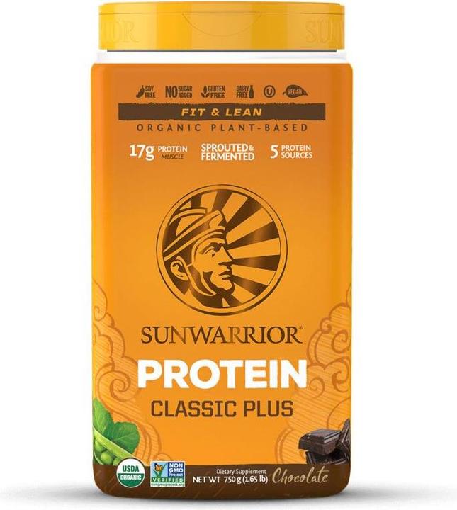 Actual product image Sunwarrior Protein Classic Plus (Chocolate, Vanilla, 1 pcs., 750 g)