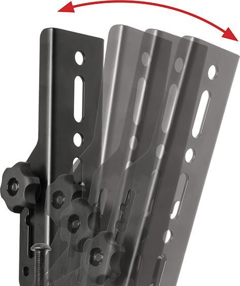 Actual product image b-tech BT8390-VESA400T - Flat Panel Display Mounting Arm - Black - 70 kg - Rail - 177.8 (Wall, 70")